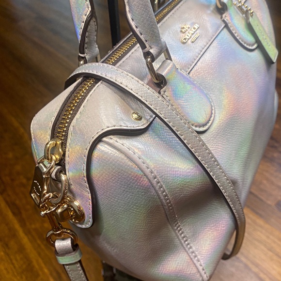 Coach Handbags - 🌈 Coach Holographic Iridescent Mini Bennet Crossbody Purse 🌈